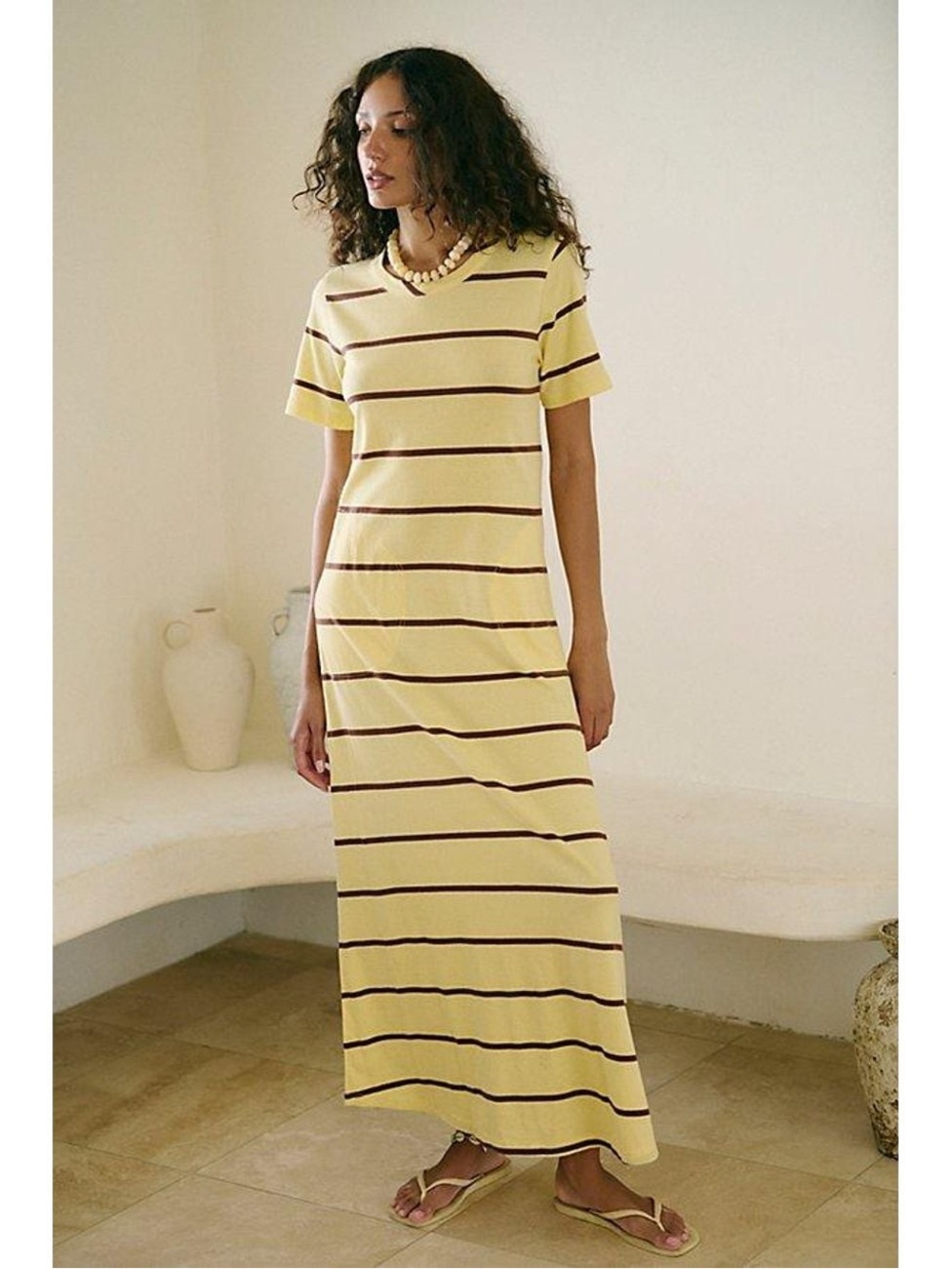 Free People Est. Sleek and Spriped Striped Maxi Dress